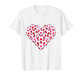 Heart Shaped Soccer Ball Artwork T-Shirt - Minimalist Print Unisex