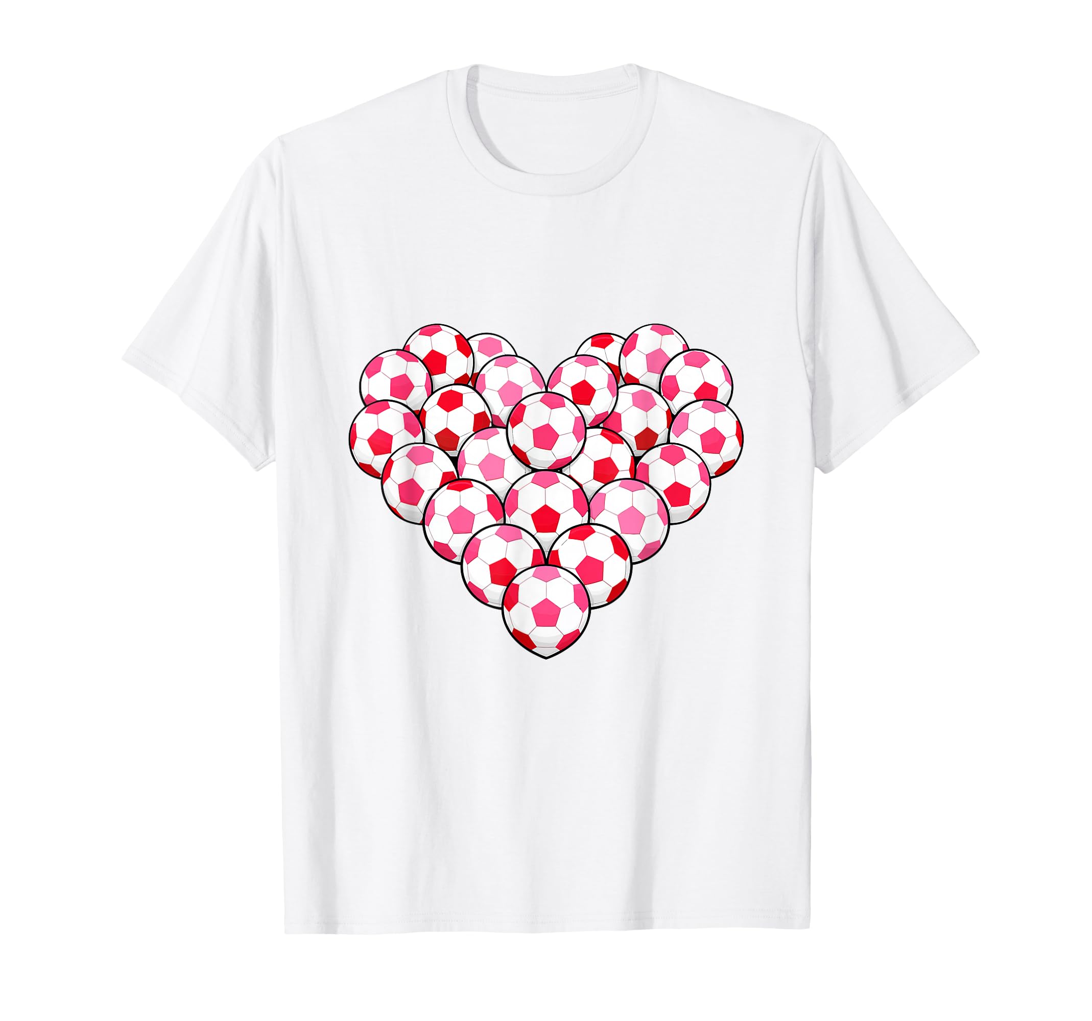 Heart Shaped Soccer Ball Artwork T-Shirt - Minimalist Print Unisex