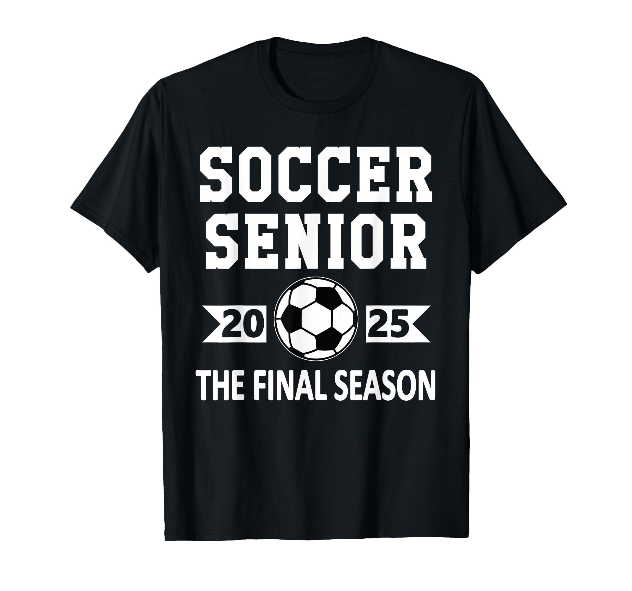 Senior Class 2025 Soccer Senior Night T-Shirt - Novelty Apparel for Adults