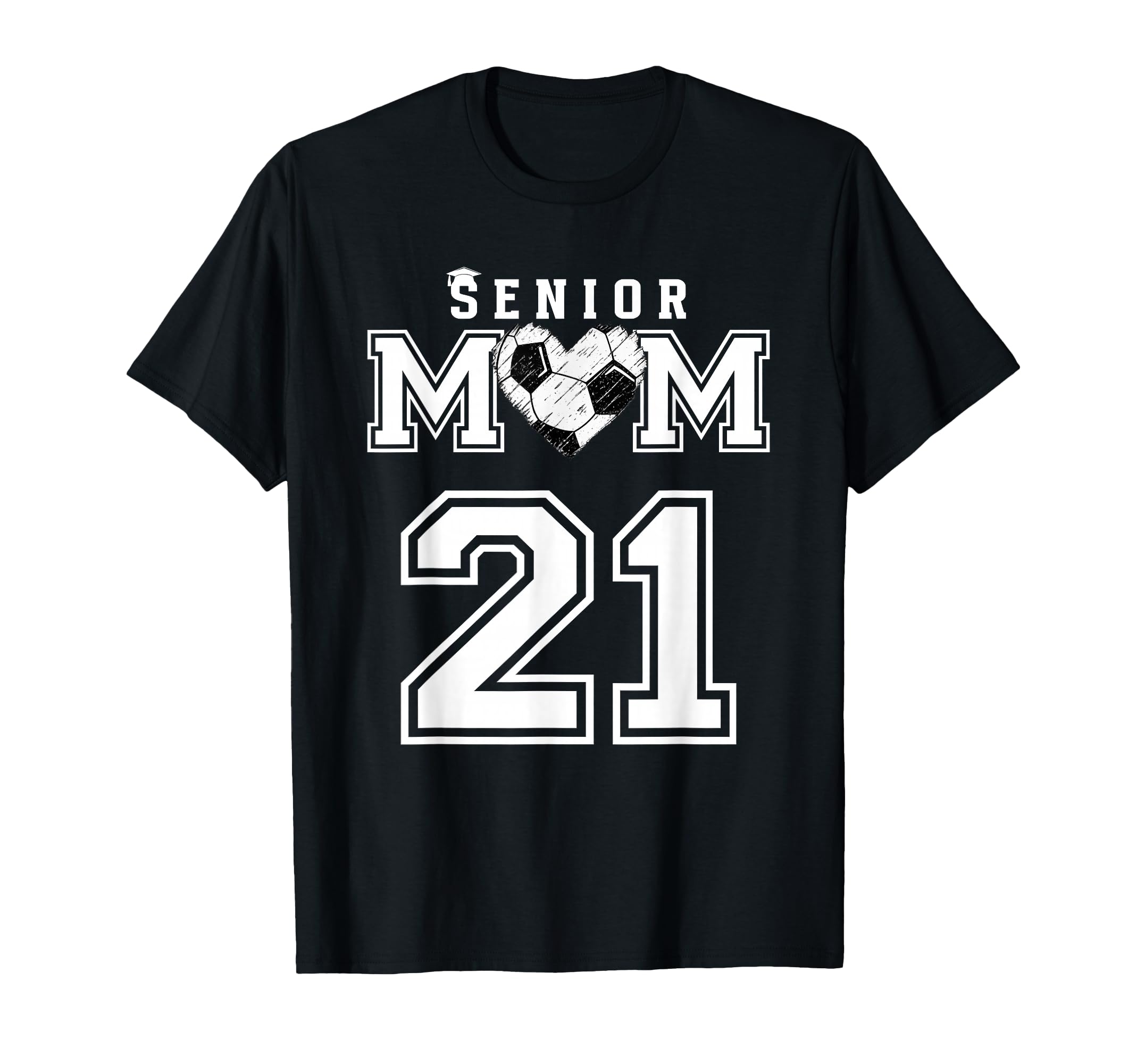 Proud Senior Soccer Mom Custom Jersey T-Shirt - Trendy Graphic Men Women