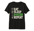 All I Do Is Eat Sleep Soccer Repeat T-Shirt - Custom Art Print for Adults