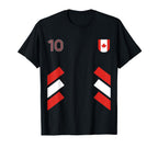 Retro10 Canada Football Canada Soccer T-Shirt - Trendy Graphic Unisex