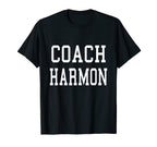 Coach Harmon Custom Football Soccer T-Shirt - Custom Art Print for Adults