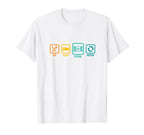 Eat Sleep Futsal Repeat Indoor T-Shirt - Casual Everyday Wear for Adults