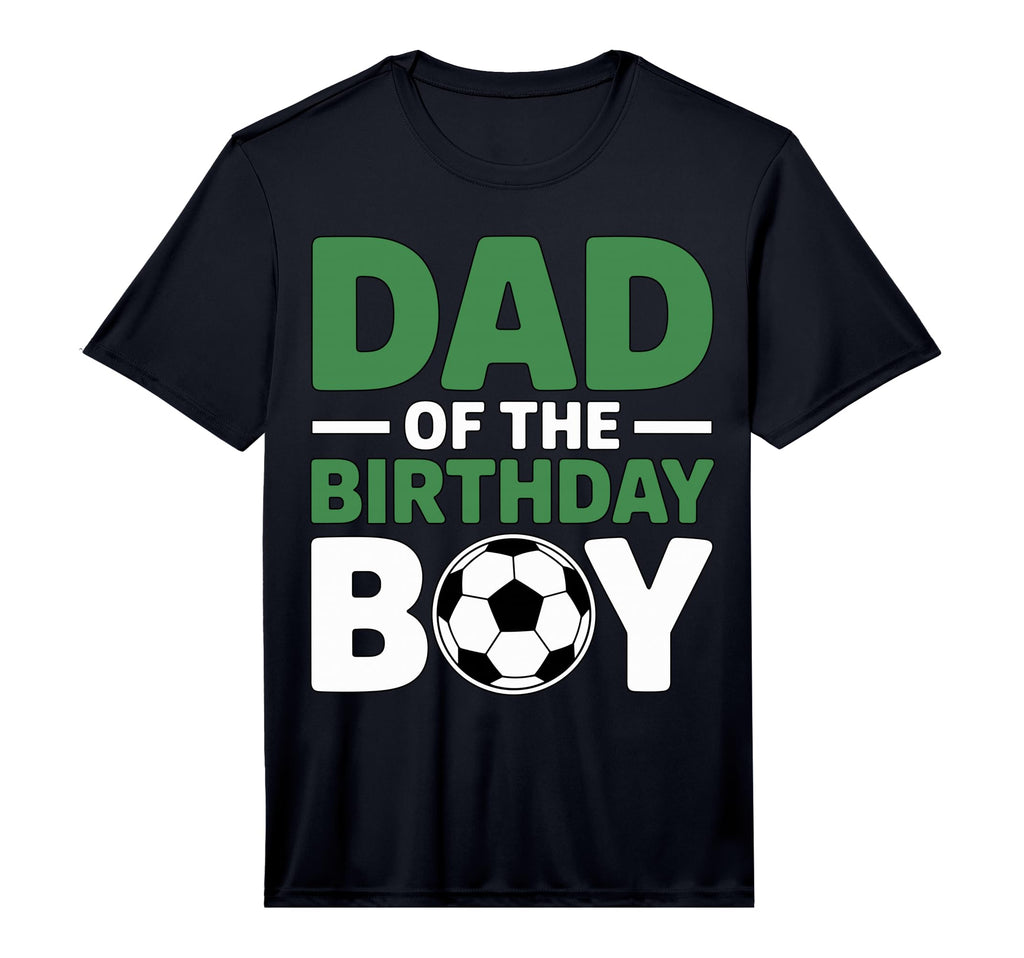 Mens Dad Birthday Soccer Performance T-Shirt - Unique Graphic Unisex