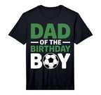 Mens Dad Birthday Soccer Performance T-Shirt - Unique Graphic Unisex
