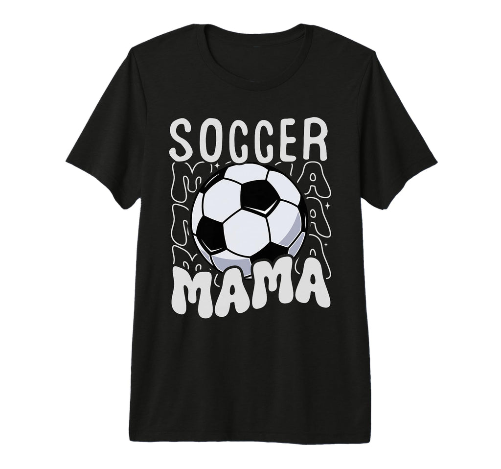 Soccer Mama Groovy Soccer Mom Mothers T-Shirt - Unique Graphic for Adults