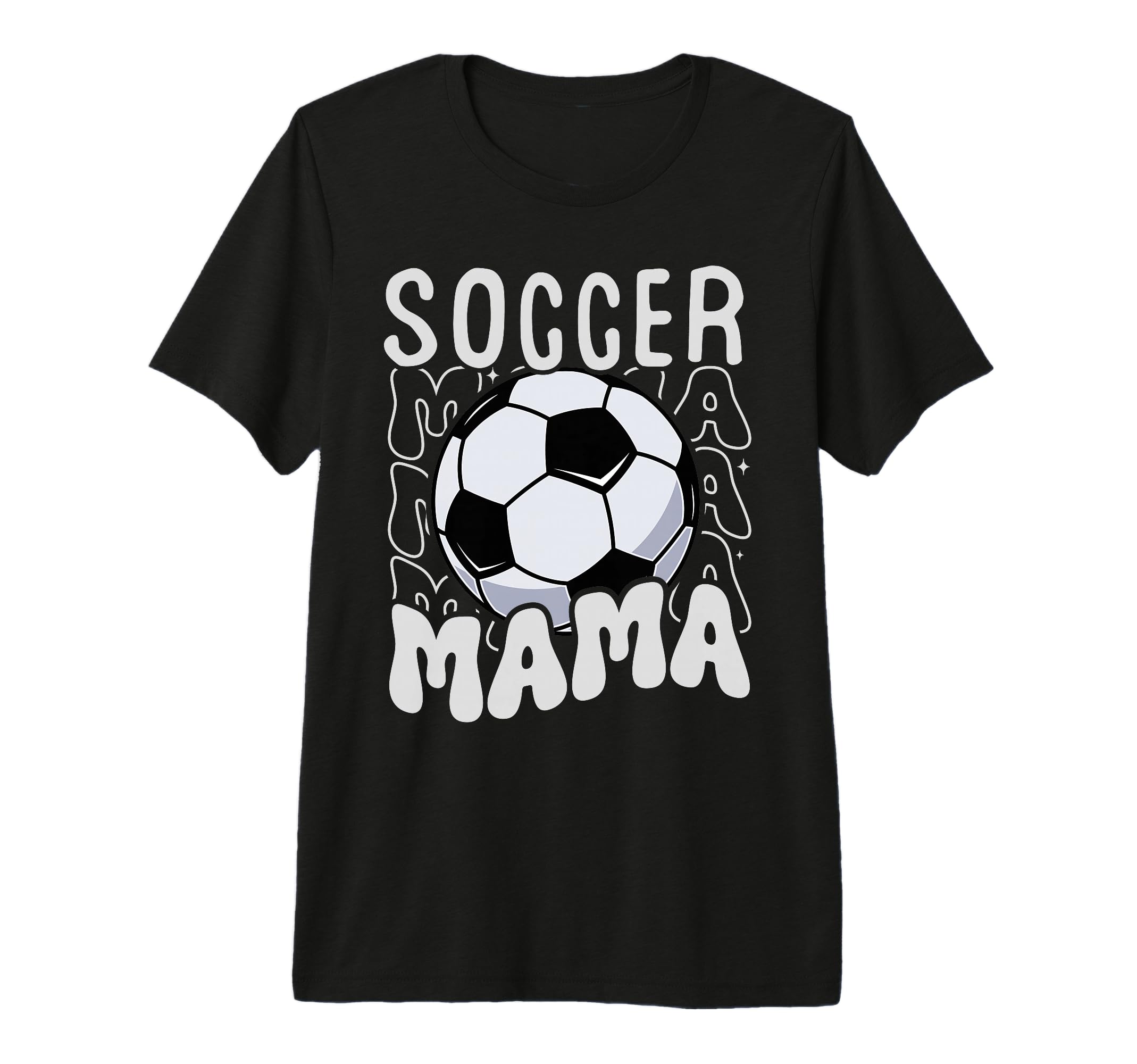 Soccer Mama Groovy Soccer Mom Mothers T-Shirt - Unique Graphic for Adults