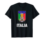 Italia Soccer Support Team Football T-Shirt - Novelty Apparel Men Women