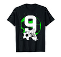 9Th Birthday Soccer Player Football 9 T-Shirt - Unique Graphic Men Women