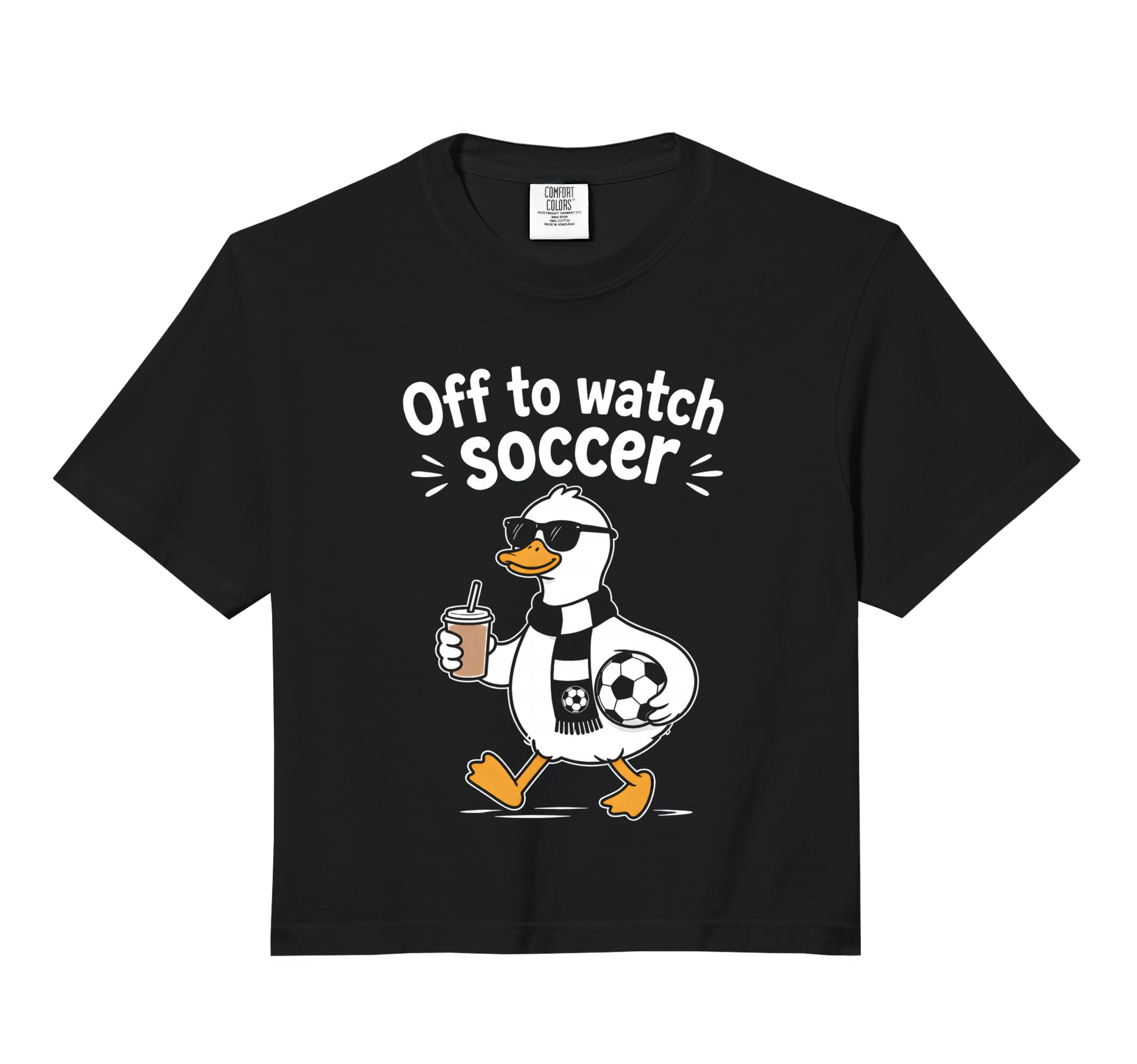 Off To Watch Soccer Mom Goose T-Shirt - Minimalist Print Men Women