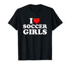 I Love Soccer T-Shirt - Streetwear Style Men Women