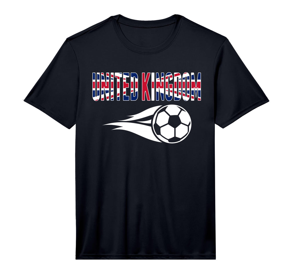 United Kingdom Soccer Fans Jersey T-Shirt - Trendy Graphic for Adults
