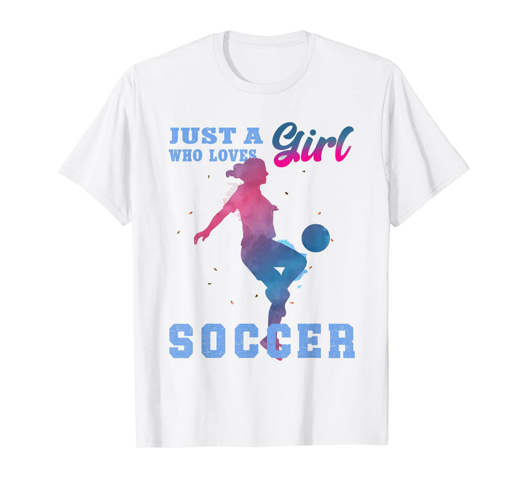 Just Who Loves Soccer T-Shirt - Novelty Apparel for Adults