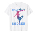 Just Who Loves Soccer T-Shirt - Novelty Apparel for Adults