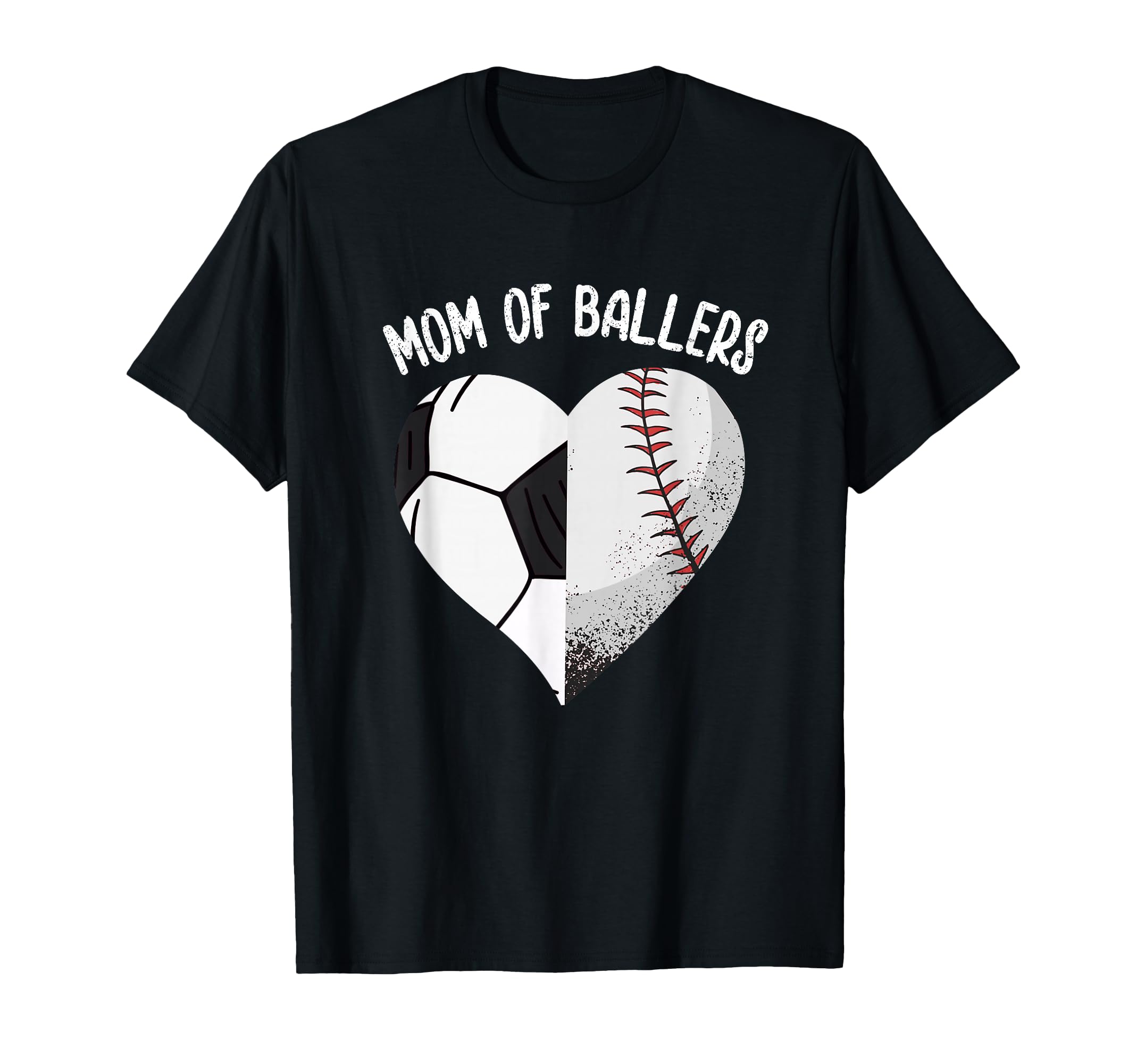 Mom Ballers Soccer Baseball Mama T-Shirt - Custom Art Print for Adults