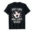 Just Who Loves Soccer Soccer Sports T-Shirt - Graphic Print Men Women