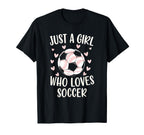 Just Who Loves Soccer Soccer Sports T-Shirt - Graphic Print Men Women