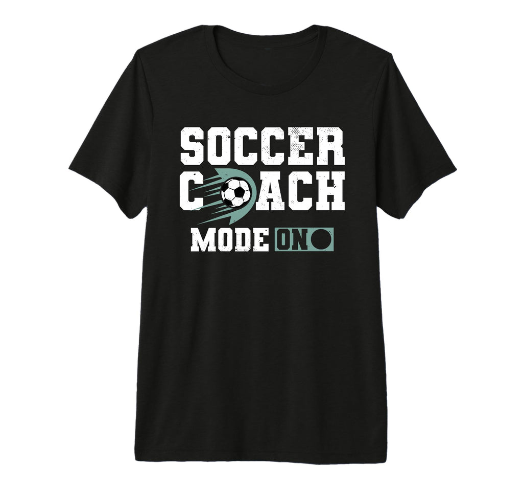 Coaching Soccer Dad Coach Soccer T-Shirt - Custom Art Print for Adults