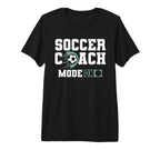 Coaching Soccer Dad Coach Soccer T-Shirt - Custom Art Print for Adults