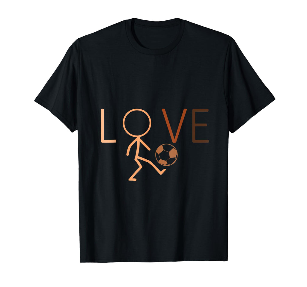 Love Soccer Black History Month Blm Melanin T-Shirt - Graphic Print Unisex