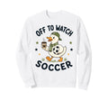 Off To Watch Soccer Mom Goose Sweatshirt - Fun Novelty Design for Adults
