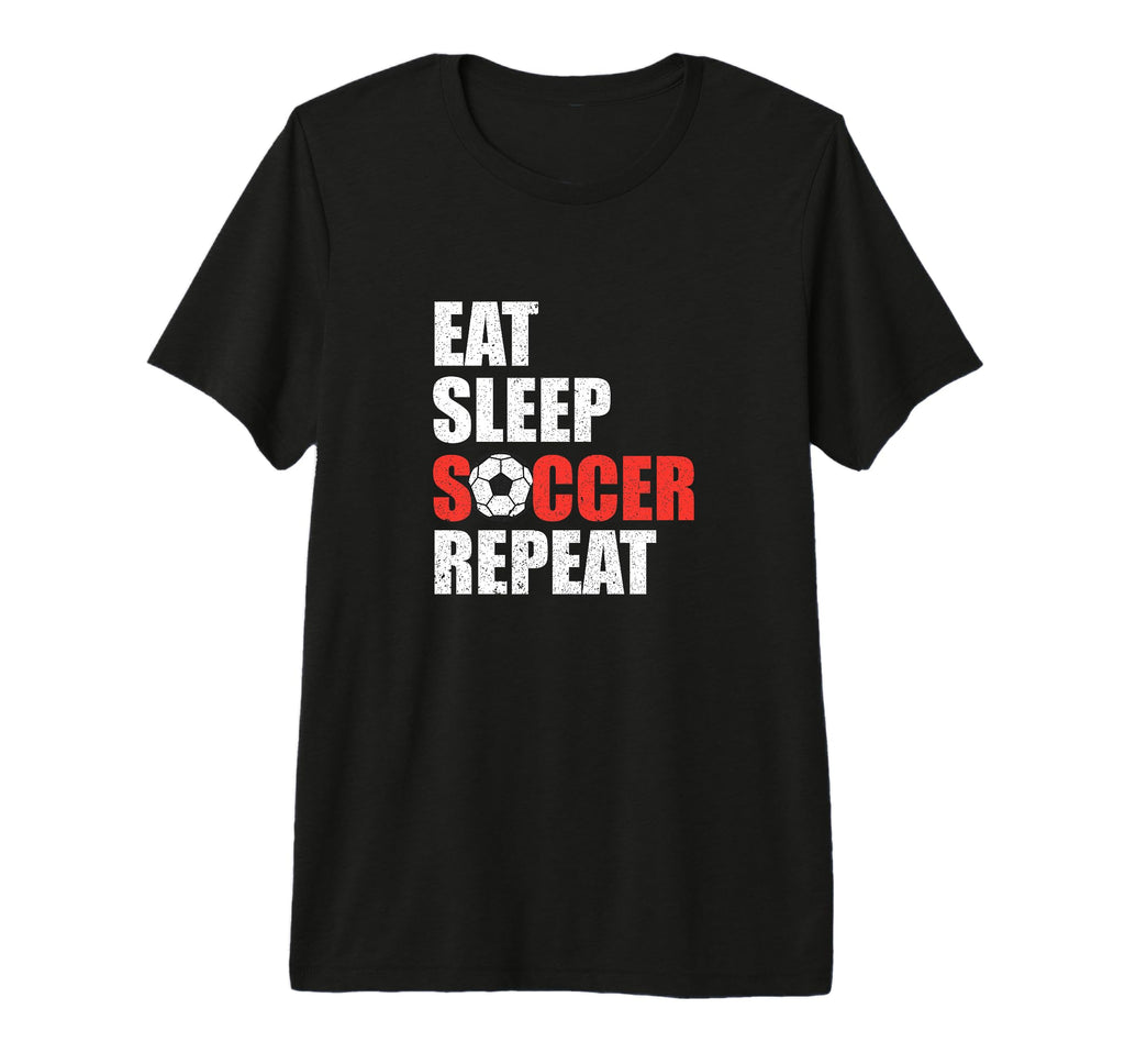 Soccer Coach Soccer Player Funny Eat T-Shirt - Fun Novelty Design Unisex