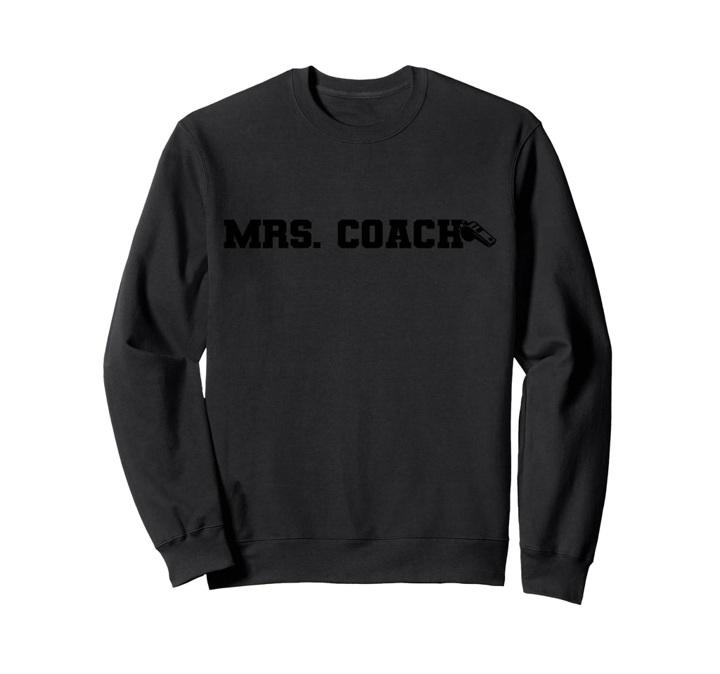 Mrs Coach Funny Football Basketball Sweatshirt - Trendy Graphic for Adults