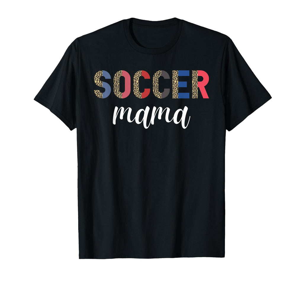 Soccer Mama Leopard Mom Player Game T-Shirt - Aesthetic Graphic for Adults