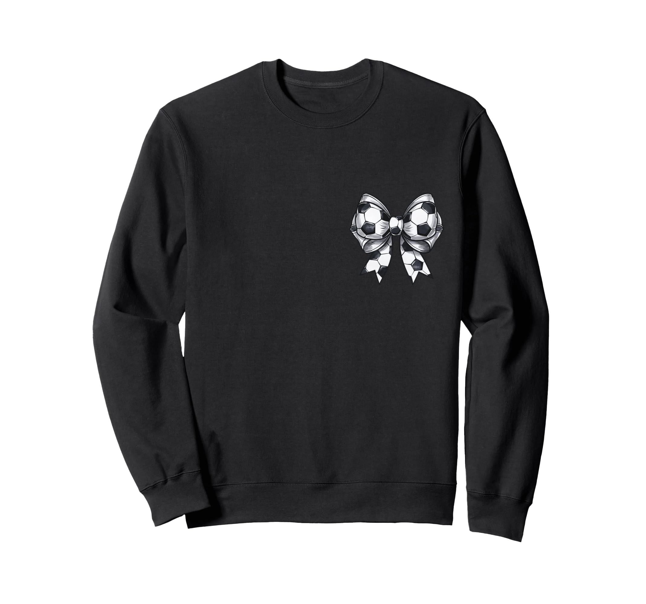 Soccer Mama Coquette Bow Front Back Sweatshirt - Streetwear Style Unisex
