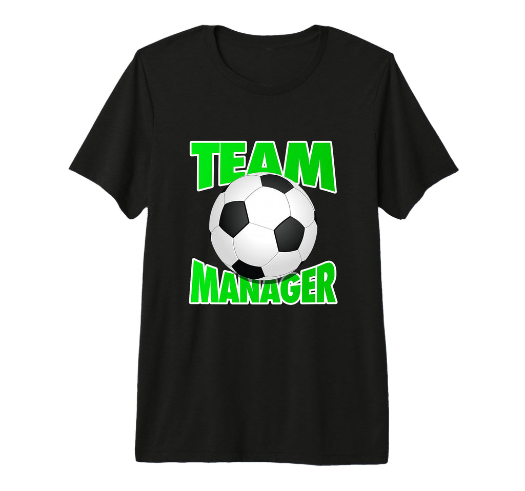 Soccer Team Manager Soccer Ball T-Shirt - Unique Graphic for Adults