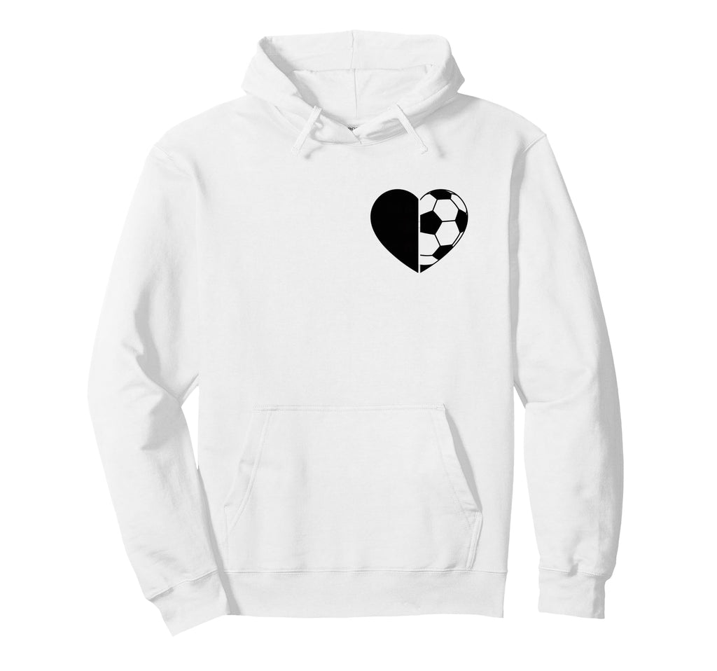 Soccer Love Heart Fans And Players Hoodie - Aesthetic Graphic Unisex