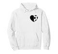 Soccer Love Heart Fans And Players Hoodie - Aesthetic Graphic Unisex