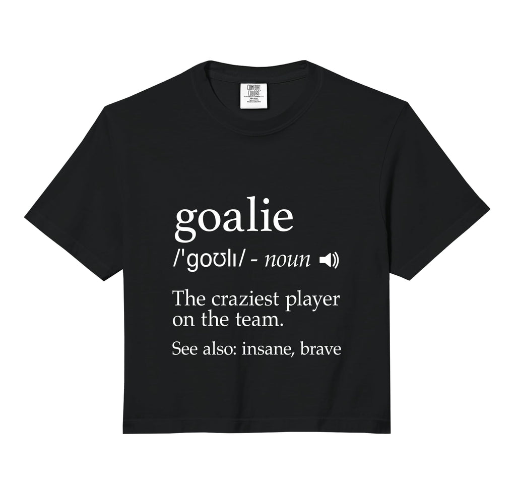 Goalie Definition Hockey Soccer Hoodie - Unique Graphic for Adults