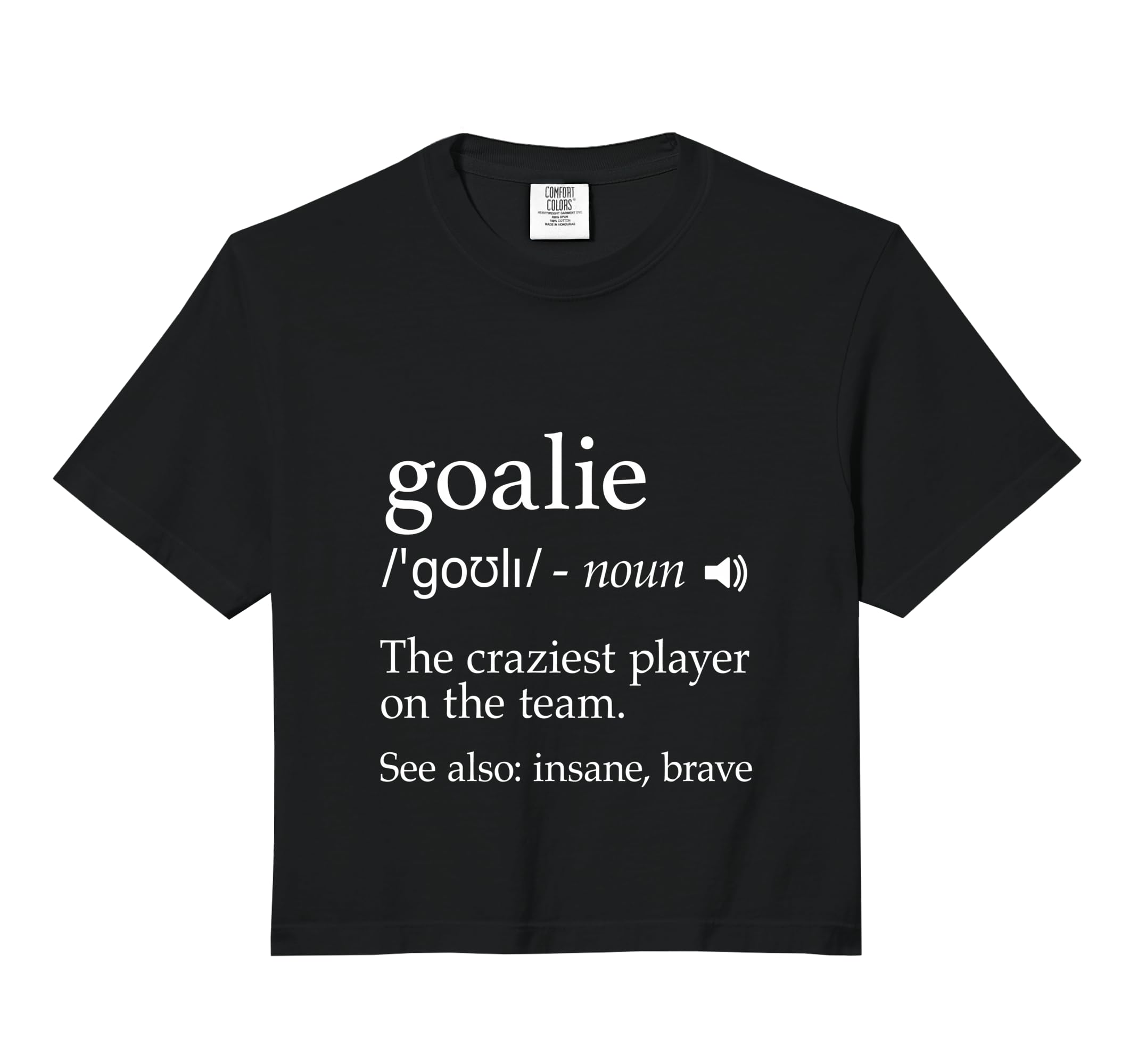 Goalie Definition Hockey Soccer Hoodie - Unique Graphic for Adults