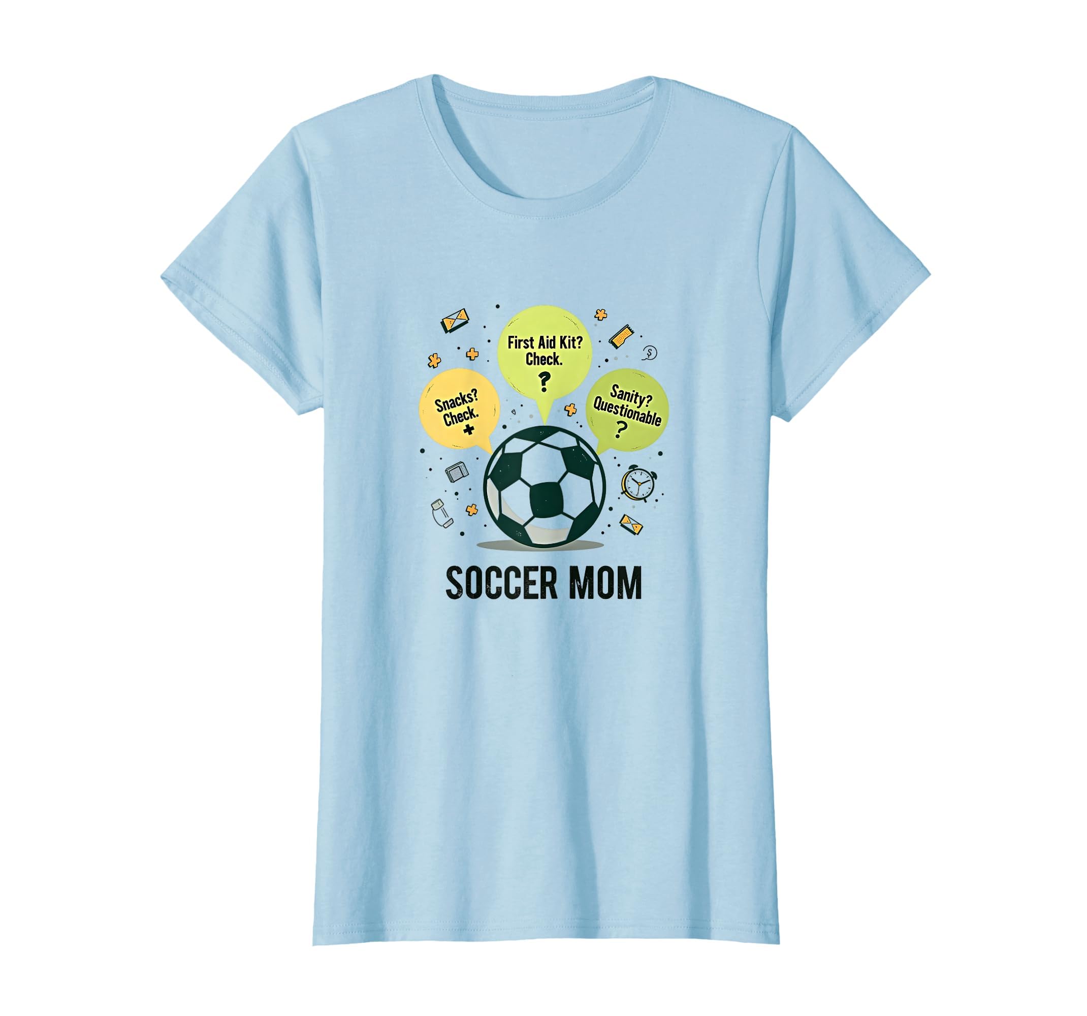 Soccer Mom First Aid Snacks Sweatshirt - Fun Novelty Design for Adults