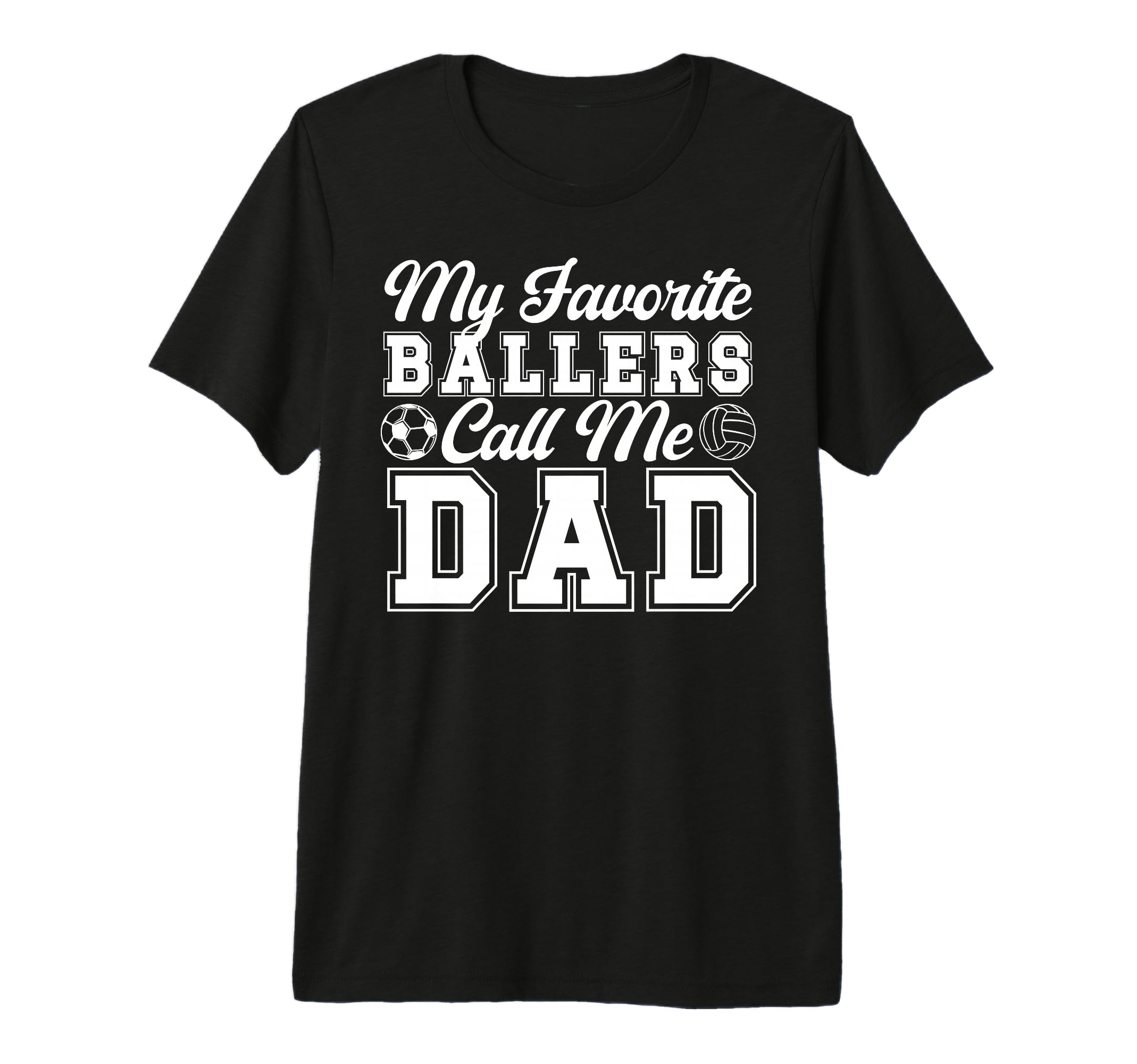 Mens My Favorite Ballers Call Me Dad T-Shirt - Streetwear Style for Adults