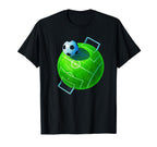 Soccer Ball Stadium Soccer Player Coach T-Shirt - Graphic Print for Adults