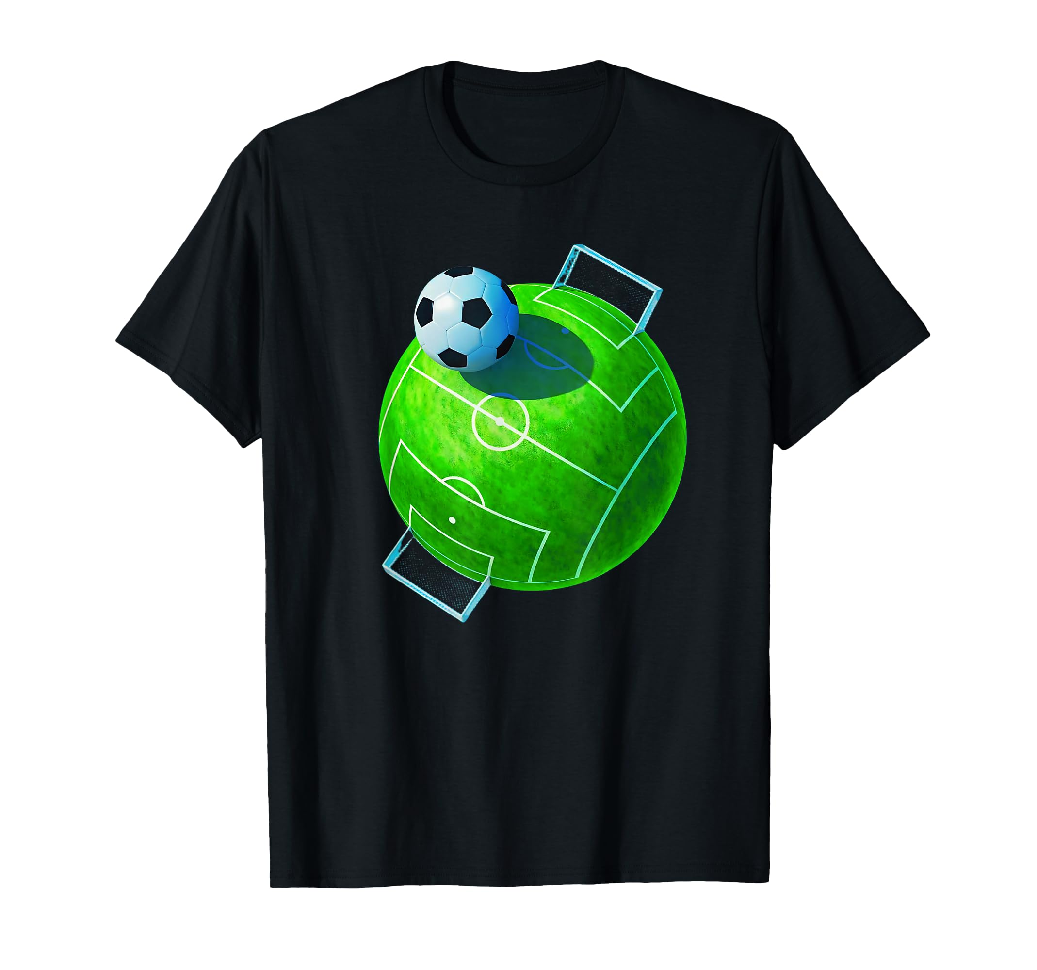 Soccer Ball Stadium Soccer Player Coach T-Shirt - Graphic Print for Adults