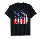 Cheerleading Usa Flag American T-Shirt - Aesthetic Graphic Men Women