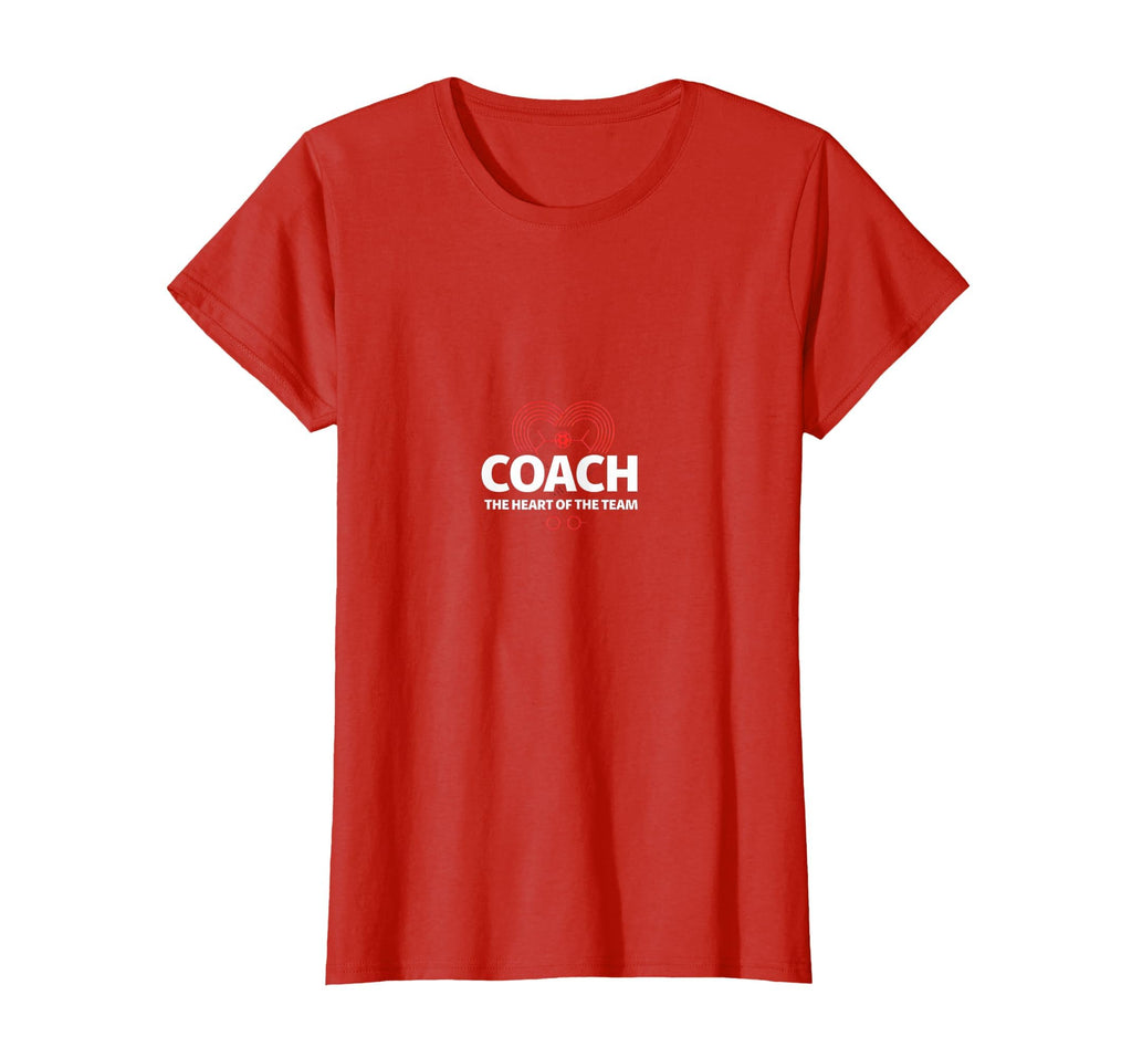Soccer Coach Heart Team Inspiring T-Shirt - Custom Art Print for Adults