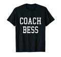 Coach Bess Custom Football Soccer T-Shirt - Minimalist Print for Adults