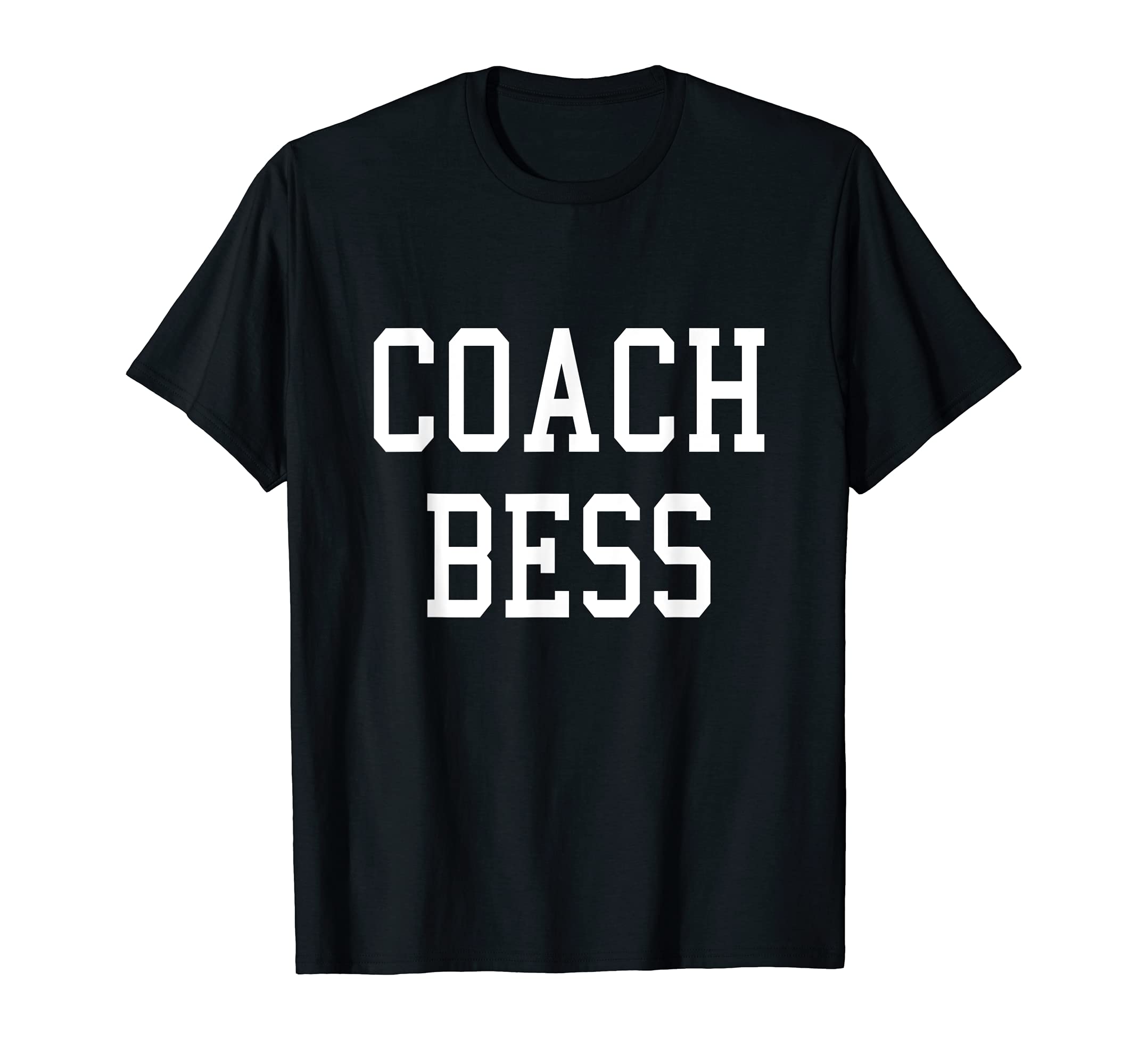 Coach Bess Custom Football Soccer T-Shirt - Minimalist Print for Adults