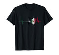 Mexico Heart Mexico Flag Heartbeat T-Shirt - Fun Novelty Design Men Women