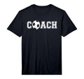 Mens Soccer Coach Coaching Staff T-Shirt - Minimalist Print for Adults