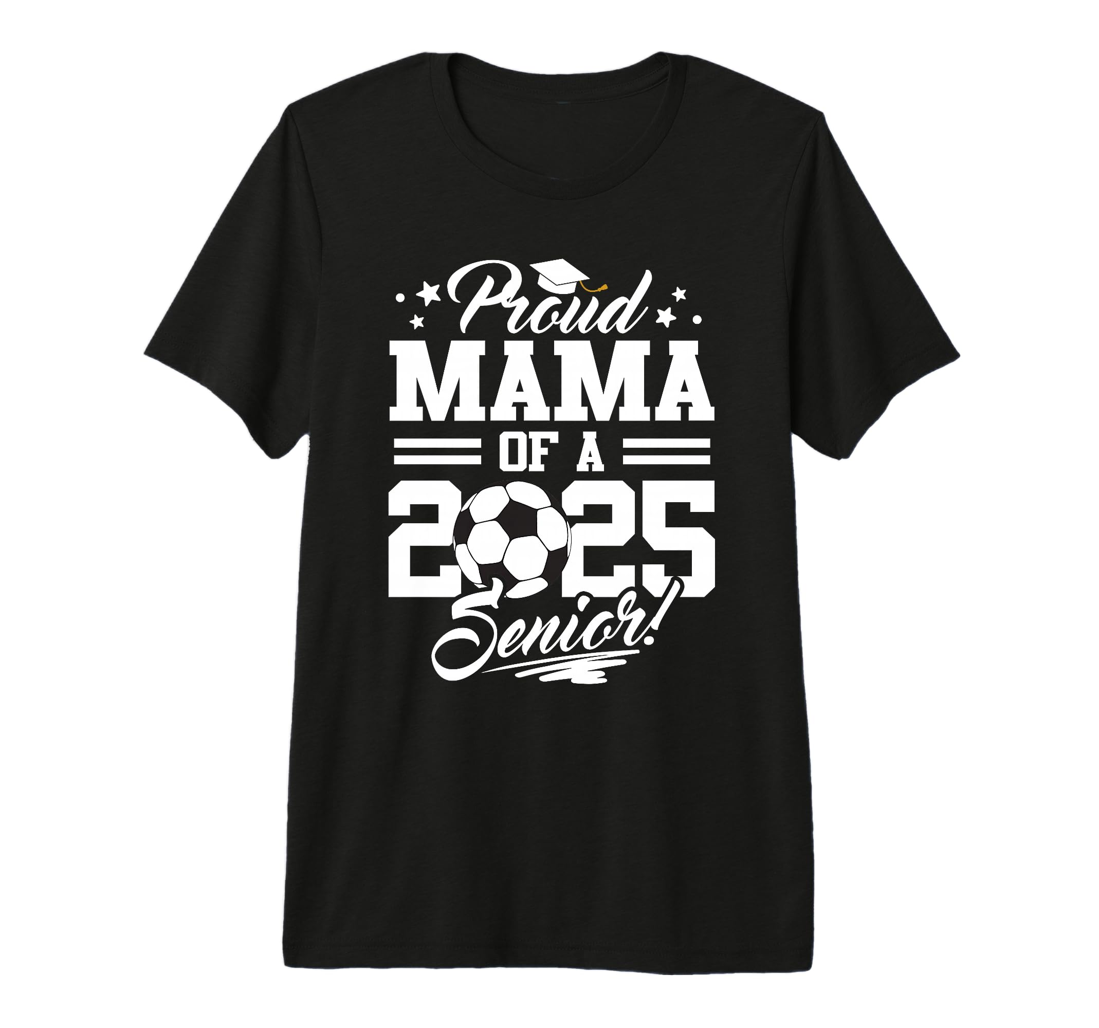 Proud Mama 2025 Senior Mom Graduate T-Shirt - Custom Art Print Unisex