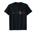 Mexico Heart Mexico Flag Heartbeat T-Shirt - Streetwear Style Men Women