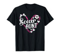 Soccer Aunt Heart Aunt Soccer Player T-Shirt - Trendy Graphic Men Women