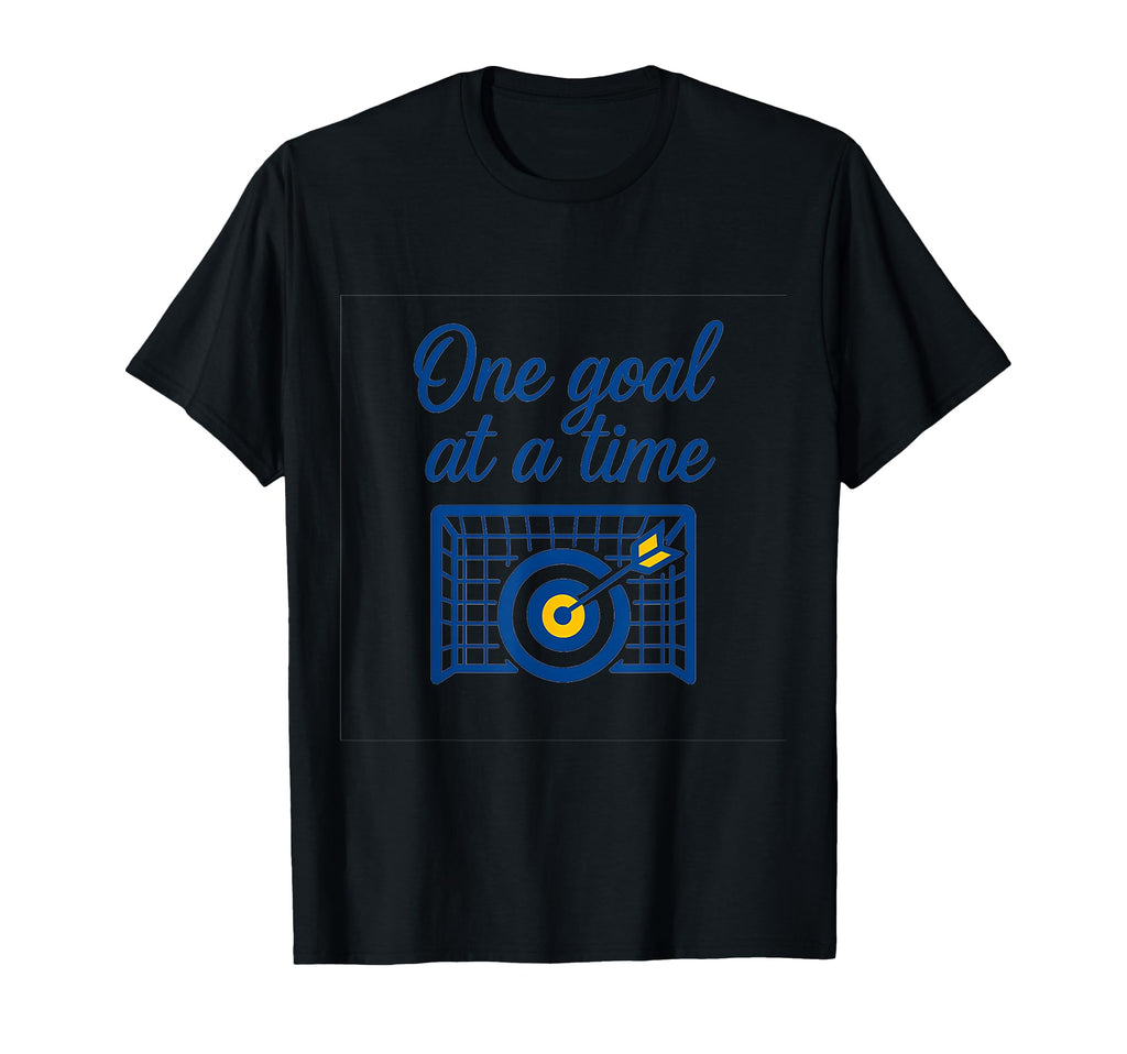 One Goal Time Soccer Novelty Sports T-Shirt - Streetwear Style Men Women