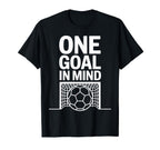 One Goal Mind Soccer Fans T-Shirt - Aesthetic Graphic for Adults